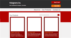 Desktop Screenshot of hologramlabels.in